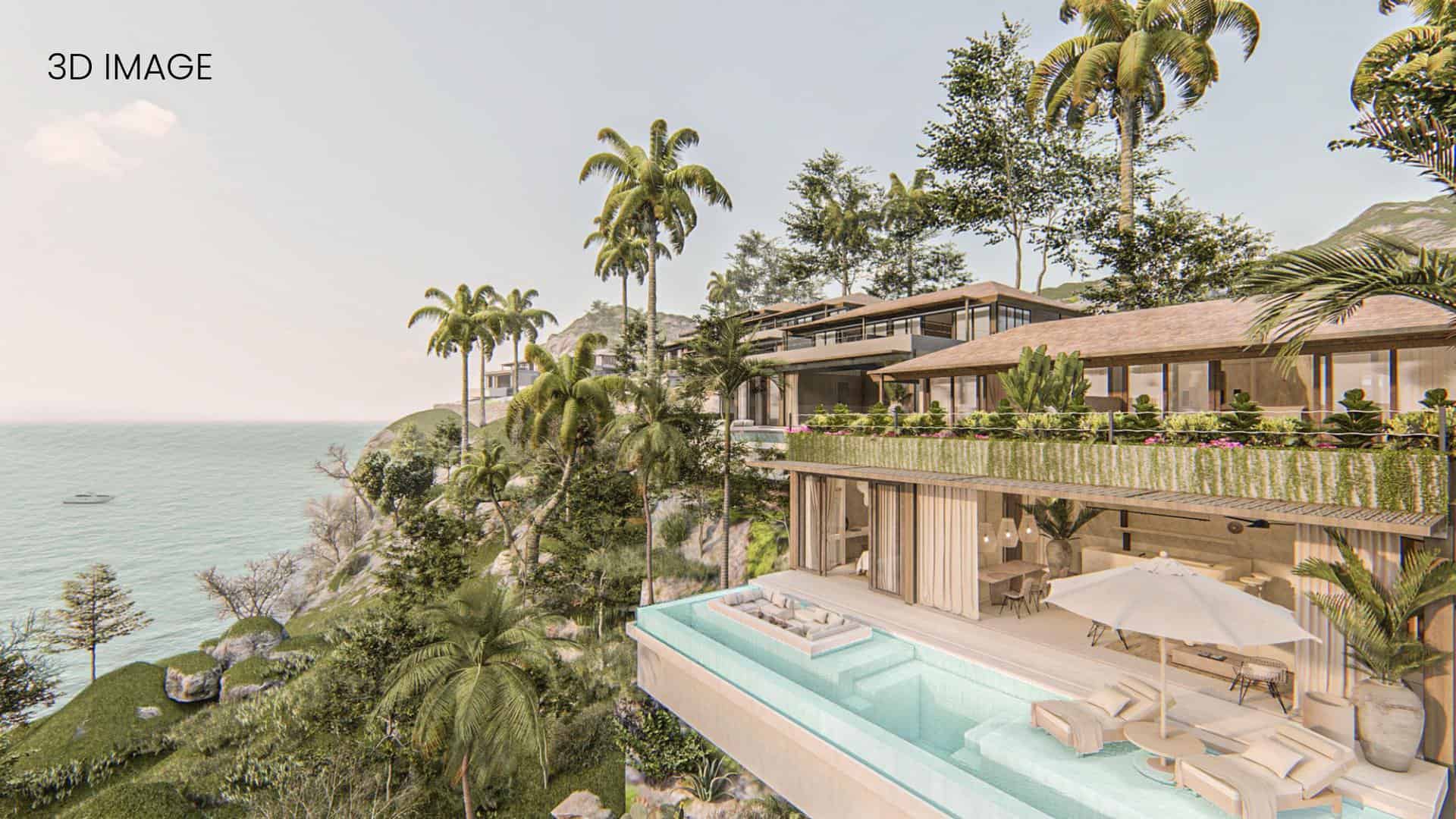 OCEAN VIEW 3 BEDROOM VILLA FOR SALE LEASEHOLD IN NUSA PENIDA BE-790 